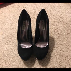 Steve Madden black velvet Clarissa heels